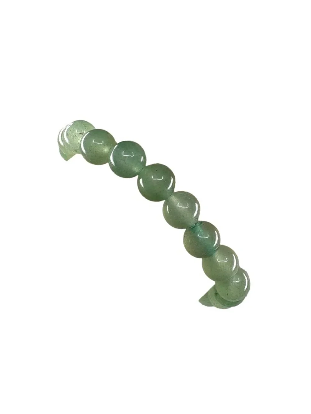 8mm Natural Green Aventurine Bead Bracelet Genuine Crystal Custom Size Lucky